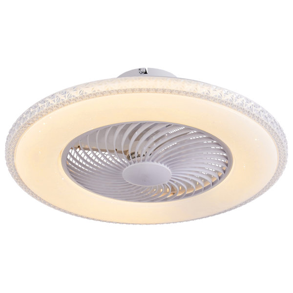 Orren Ellis Rushell 5 Blade LED Bladeless Ceiling Fan with Remote